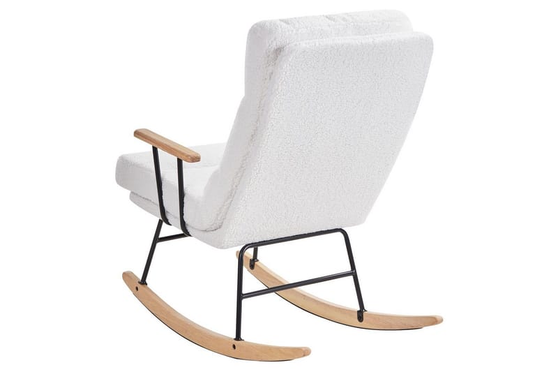 Keinutuoli Eskelin - Valkoinen, musta, ruskea - Huonekalut - Tuoli & nojatuoli - Nojatuoli & lepotuoli