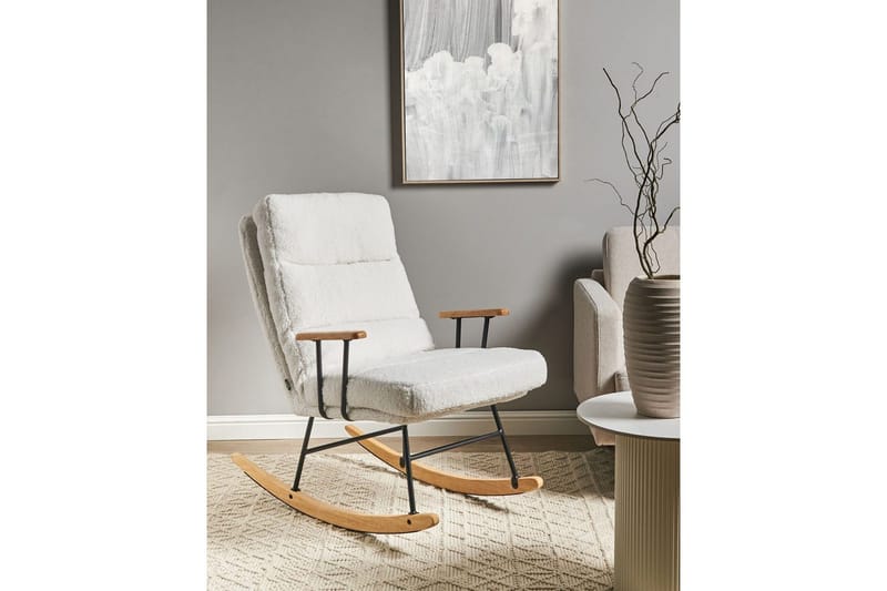 Keinutuoli Eskelin - Valkoinen, musta, ruskea - Huonekalut - Tuoli & nojatuoli - Nojatuoli & lepotuoli