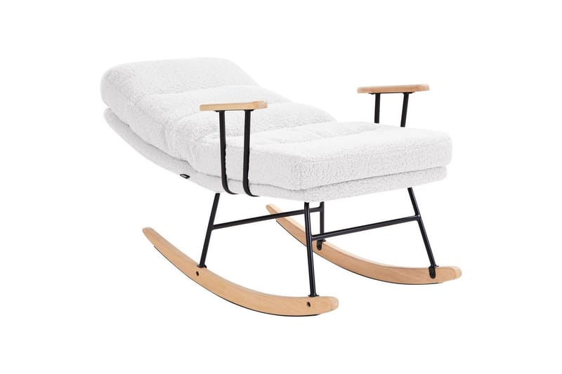 Keinutuoli Eskelin - Valkoinen, musta, ruskea - Huonekalut - Tuoli & nojatuoli - Nojatuoli & lepotuoli