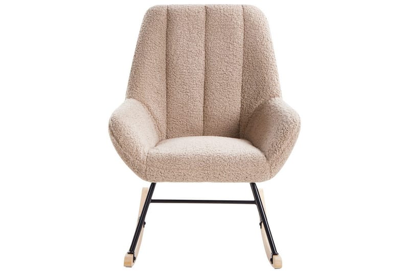 Keinutuoli Kinno - Beige, musta, ruskea - Huonekalut - Tuoli & nojatuoli - Nojatuoli & lepotuoli