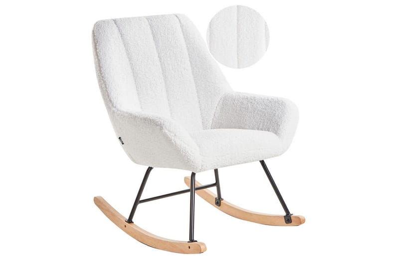 Keinutuoli Kinno - Valkoinen, musta, ruskea - Huonekalut - Tuoli & nojatuoli - Nojatuoli & lepotuoli