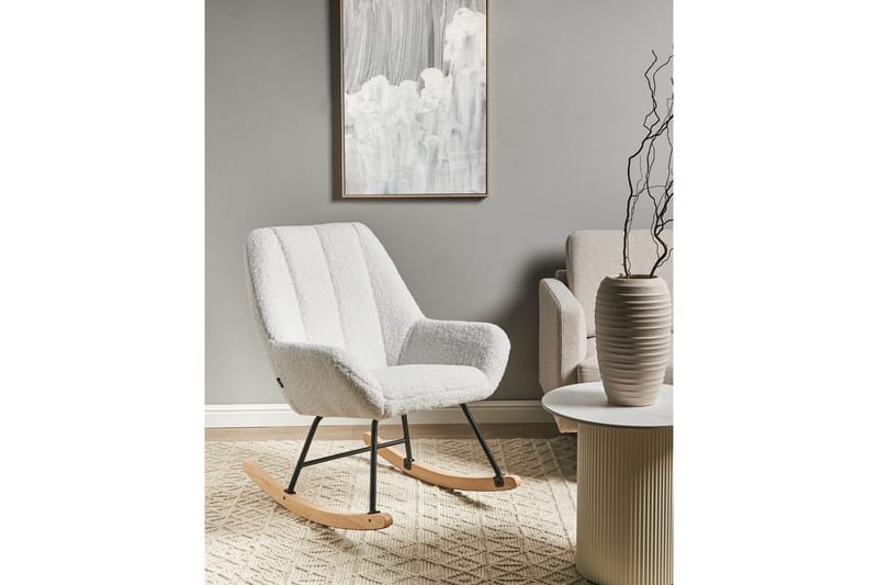 Keinutuoli Kinno - Valkoinen, musta, ruskea - Huonekalut - Tuoli & nojatuoli - Nojatuoli & lepotuoli