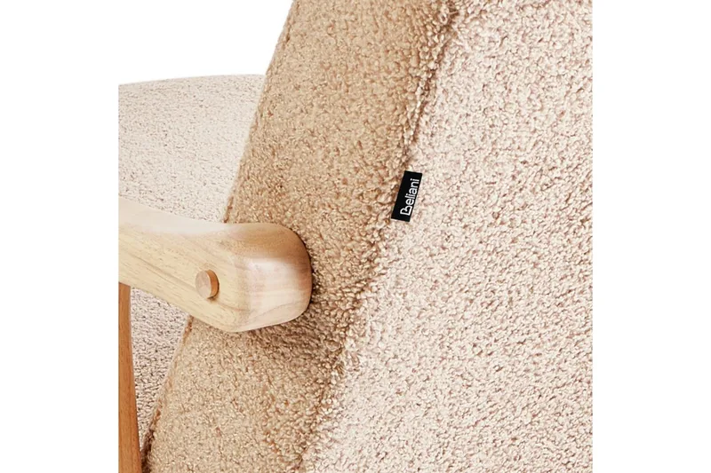 Keinutuoli Leknes - Beige, ruskea - Huonekalut - Tuoli & nojatuoli - Nojatuoli & lepotuoli