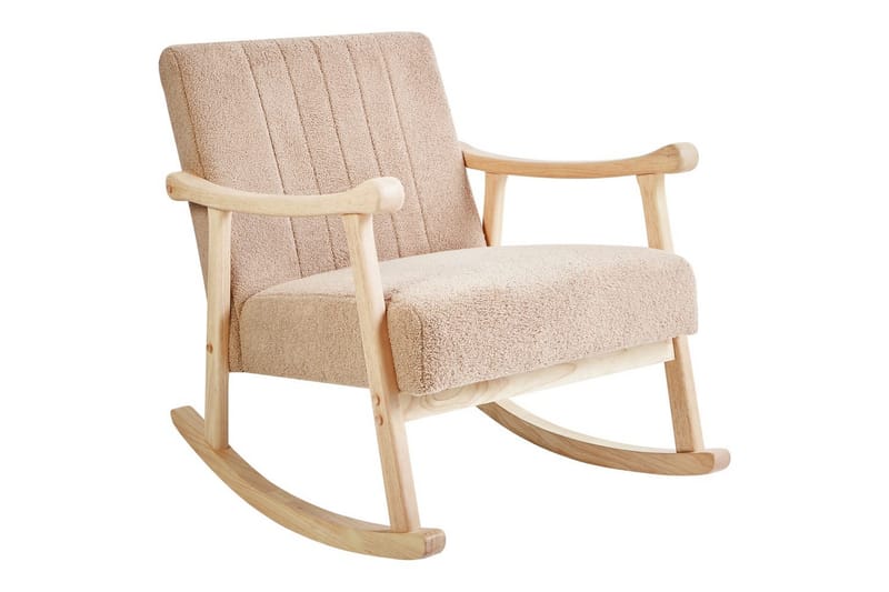 Keinutuoli Leknes - Beige, ruskea - Huonekalut - Tuoli & nojatuoli - Nojatuoli & lepotuoli