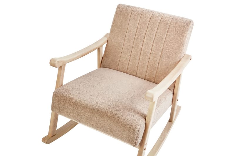 Keinutuoli Leknes - Beige, ruskea - Huonekalut - Tuoli & nojatuoli - Nojatuoli & lepotuoli