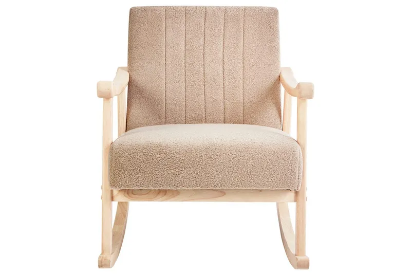 Keinutuoli Leknes - Beige, ruskea - Huonekalut - Tuoli & nojatuoli - Nojatuoli & lepotuoli