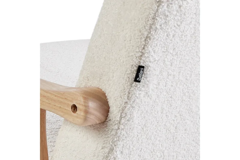 Keinutuoli Leknes - Valkoinen, ruskea - Huonekalut - Tuoli & nojatuoli - Nojatuoli & lepotuoli