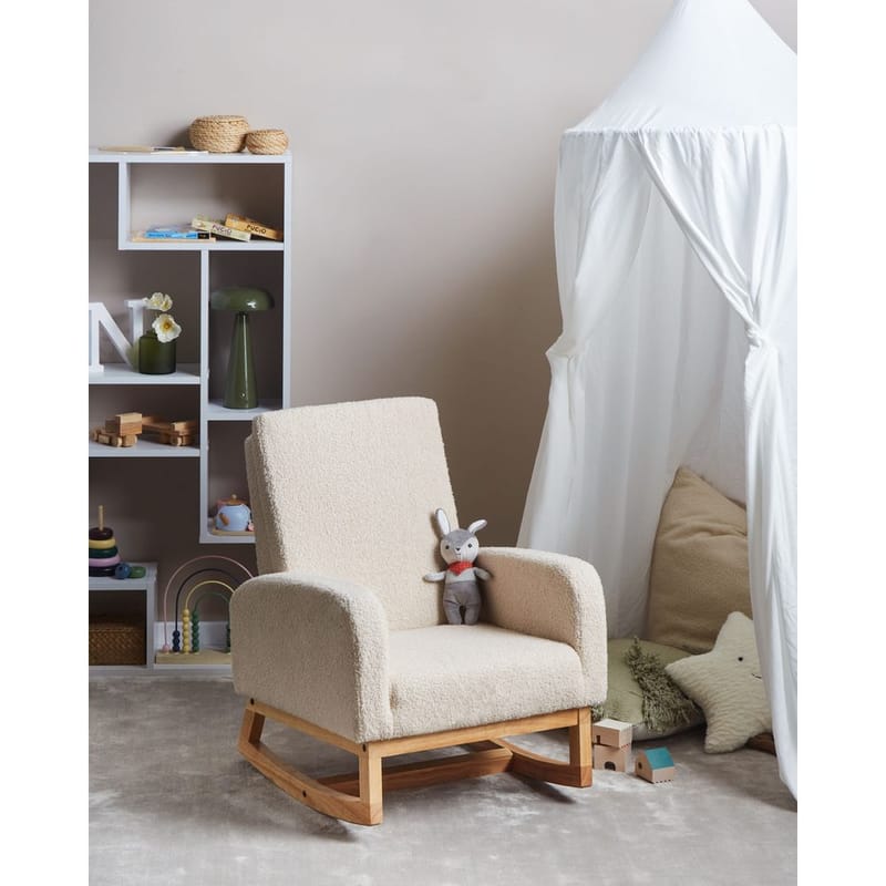 Keinutuoli Norby - Beige, vaalea puu - Huonekalut - Tuoli & nojatuoli - Pyörivät tuolit & keinutuoli