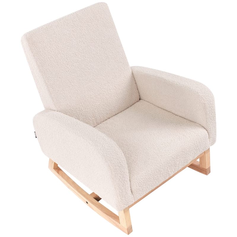 Keinutuoli Norby - Beige, vaalea puu - Huonekalut - Tuoli & nojatuoli - Pyörivät tuolit & keinutuoli