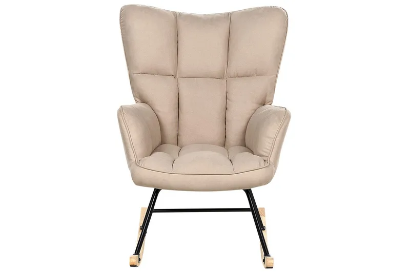 Keinutuoli Oulu - Beige, musta, vaalea puu - Huonekalut - Tuoli & nojatuoli - Nojatuoli & lepotuoli