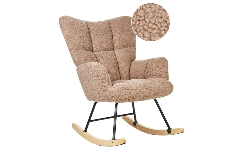 Keinutuoli Oulu, Hiekkabeige, musta, vaalea puu