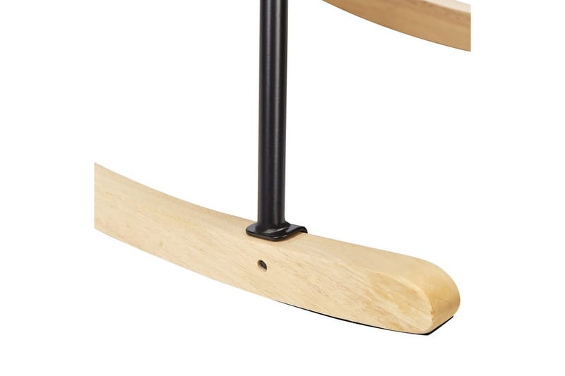 Keinutuoli Oulu - Hiekkabeige, musta, vaalea puu - Huonekalut - Tuoli & nojatuoli - Nojatuoli & lepotuoli