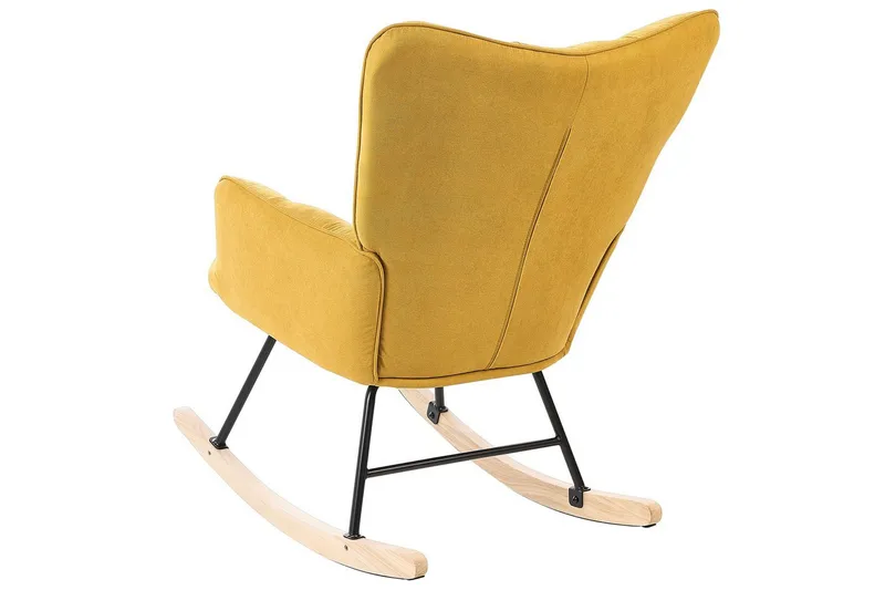 Keinutuoli Oulu - Keltainen, musta, vaalea puu - Huonekalut - Tuoli & nojatuoli - Pyörivät tuolit & keinutuoli