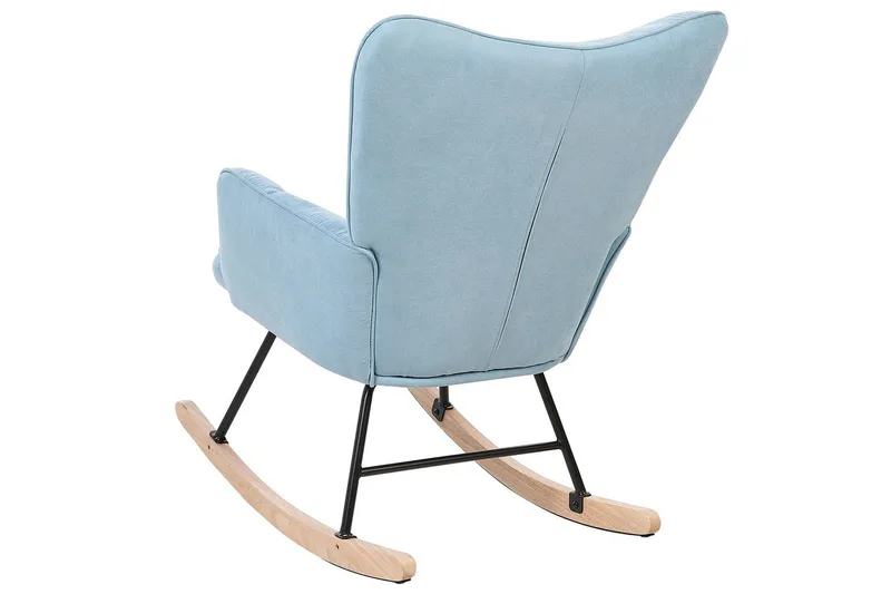 Keinutuoli Oulu - Sininen, musta, vaalea puu, Sininen, Musta, Vaalea puu - Huonekalut - Tuoli & nojatuoli - Nojatuoli & lepotuoli