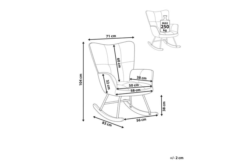 Keinutuoli Oulu - Tummanvihreä, musta, vaalea puu - Huonekalut - Tuoli & nojatuoli - Nojatuoli & lepotuoli