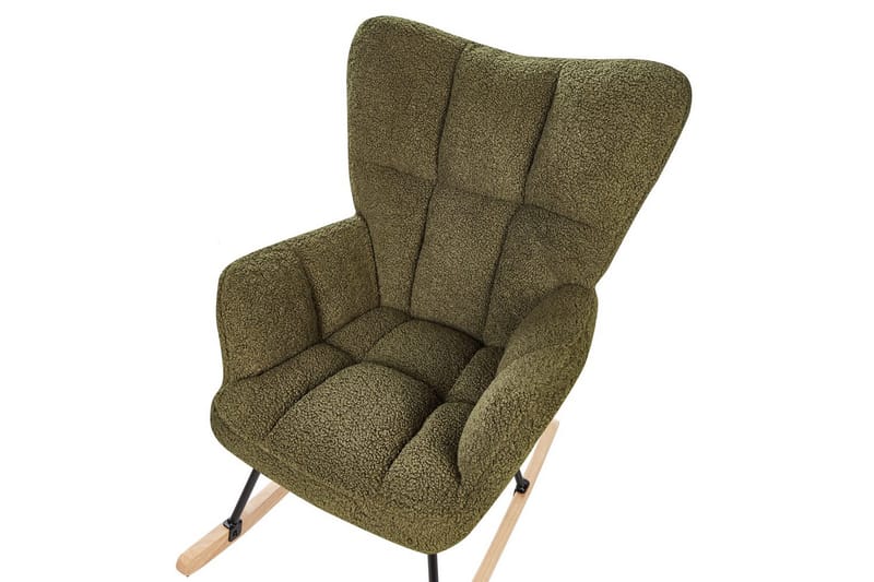 Keinutuoli Oulu - Tummanvihreä, musta, vaalea puu - Huonekalut - Tuoli & nojatuoli - Nojatuoli & lepotuoli