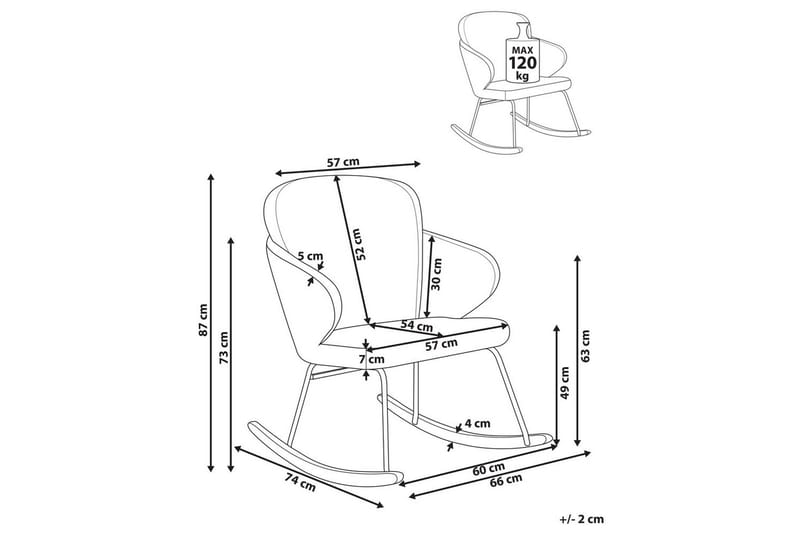 Keinutuoli Viken - Vihreä, vaalea puu - Huonekalut - Tuoli & nojatuoli - Nojatuoli & lepotuoli