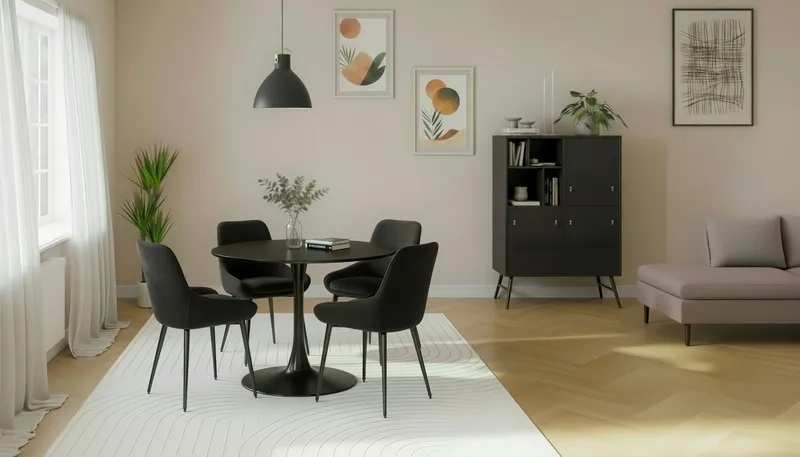 Keittiötuoli Bergviken - Musta - Huonekalut - Tuoli & nojatuoli - Ruokapöydän tuolit