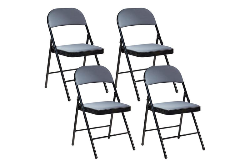 Klappstol Grå, Svart