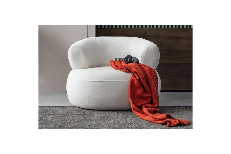 Kollumber Nojatuoli - Valkoinen - Huonekalut - Tuoli & nojatuoli - Nojatuoli & lepotuoli