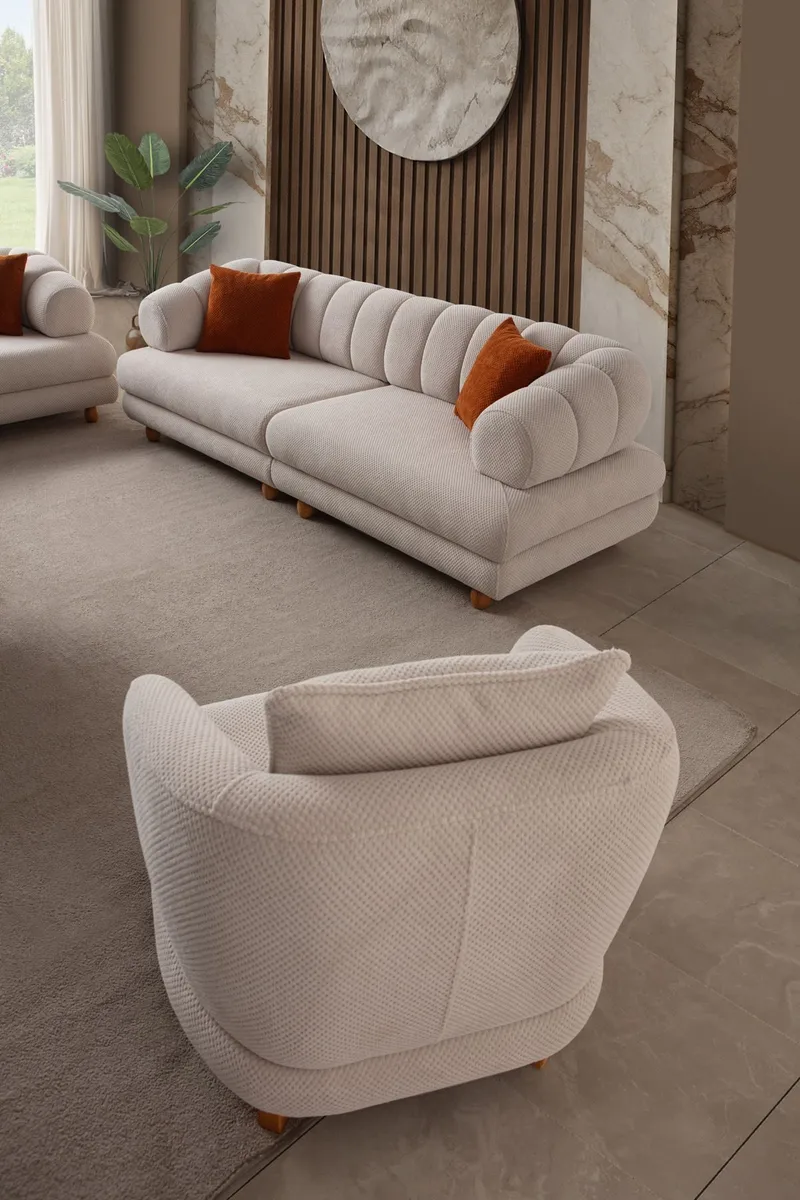 Korvatuoli Atelier Del Sofa Gloria (81 x 76 x 81 cm) beige - Beige - Huonekalut - Tuoli & nojatuoli - Nojatuoli & lepotuoli