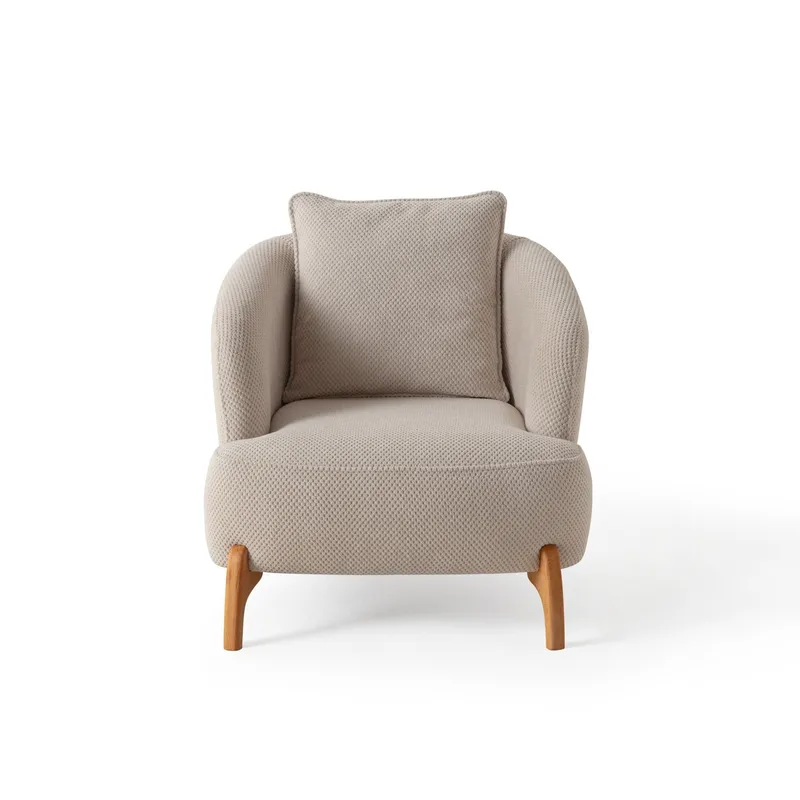 Korvatuoli Atelier Del Sofa Gloria (81 x 76 x 81 cm) beige - Beige - Huonekalut - Tuoli & nojatuoli - Nojatuoli & lepotuoli