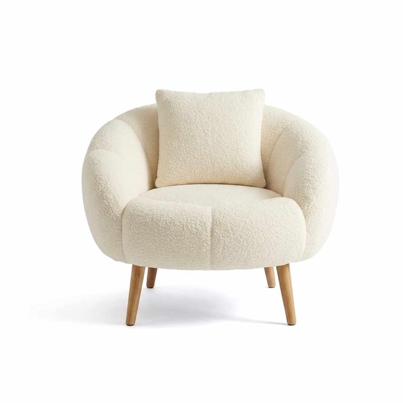 Korvatuoli Atelier Del Sofa Lida (75 x 100 x 42 cm) valkoinen - Huonekalut - Tuoli & nojatuoli - Nojatuoli & lepotuoli