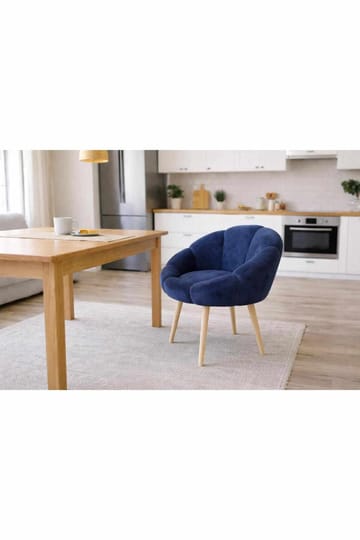 Korvatuoli Atelier Del Sofa Papatya (70 x 110 x 70 cm) Antrasiitti - Sininen - Huonekalut - Tuoli & nojatuoli - Nojatuoli & lepotuoli