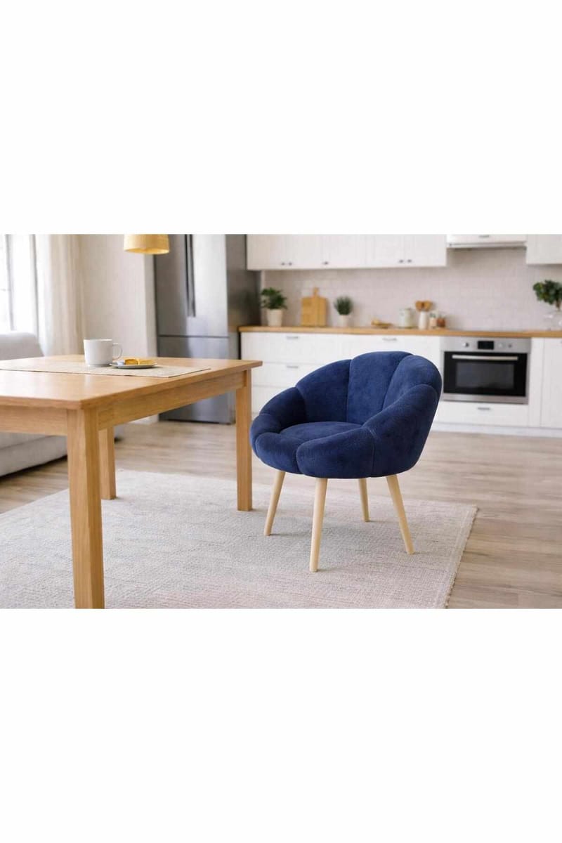 Korvatuoli Atelier Del Sofa Papatya (70 x 110 x 70 cm) Antrasiitti - Sininen - Huonekalut - Tuoli & nojatuoli - Nojatuoli & lepotuoli
