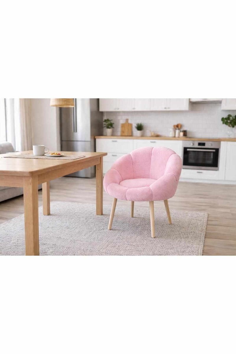 Korvatuoli Atelier Del Sofa Papatya (70 x 110 x 70 cm) Vaaleanpunainen - Huonekalut - Tuoli & nojatuoli - Nojatuoli & lepotuoli