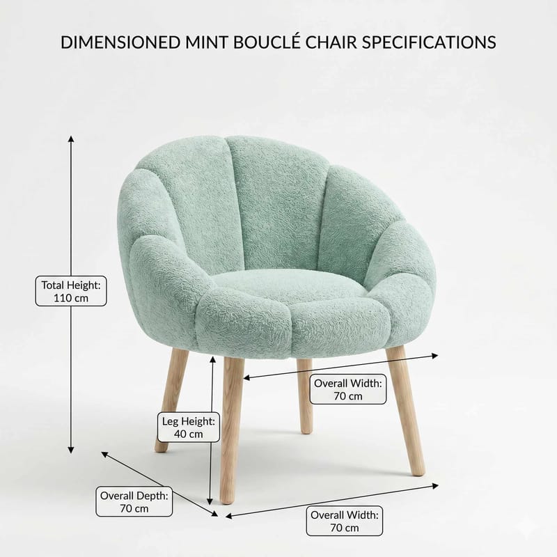 Korvatuoli Atelier Del Sofa Papatya (70 x 110 x 70 cm) Vihreä - Huonekalut - Tuoli & nojatuoli - Nojatuoli & lepotuoli