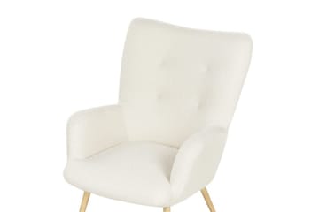 Korvatuolituoli Vejle - Beige, musta - Huonekalut - Tuoli & nojatuoli - Nojatuoli & lepotuoli