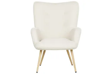 Korvatuolituoli Vejle - Beige, musta - Huonekalut - Tuoli & nojatuoli - Nojatuoli & lepotuoli