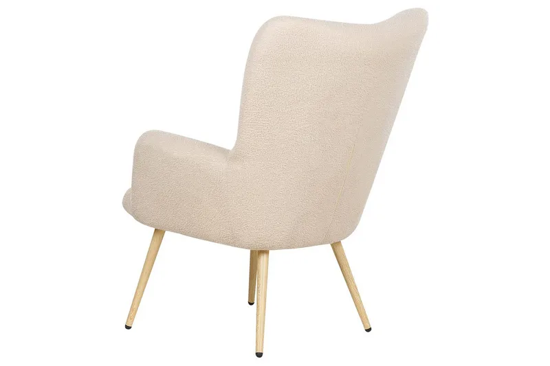 Korvatuolituoli Vejle - Vaaleanpunainen, tumma puu, Rosa, Tumma puu - Huonekalut - Tuoli & nojatuoli - Nojatuoli & lepotuoli