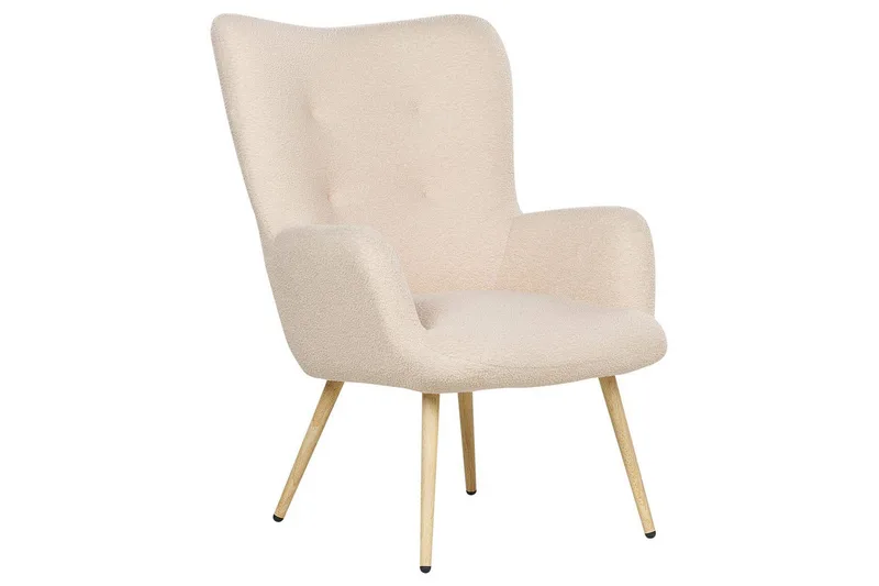 Korvatuolituoli Vejle - Vaaleanpunainen, tumma puu, Rosa, Tumma puu - Huonekalut - Tuoli & nojatuoli - Nojatuoli & lepotuoli