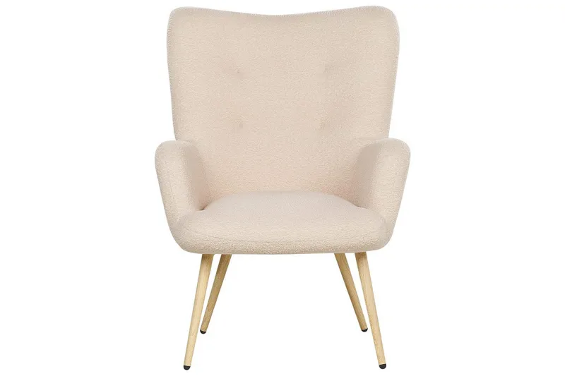 Korvatuolituoli Vejle - Vaaleanpunainen, tumma puu, Rosa, Tumma puu - Huonekalut - Tuoli & nojatuoli - Nojatuoli & lepotuoli