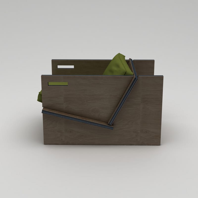 Latira Korvatuoli - Musta ja vihreä - Huonekalut - Tuoli & nojatuoli - Nojatuoli & lepotuoli