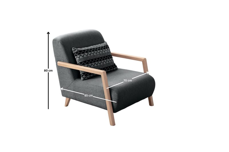 Latrona Nojatuoli - Antrasiitti - Huonekalut - Tuoli & nojatuoli - Nojatuoli & lepotuoli