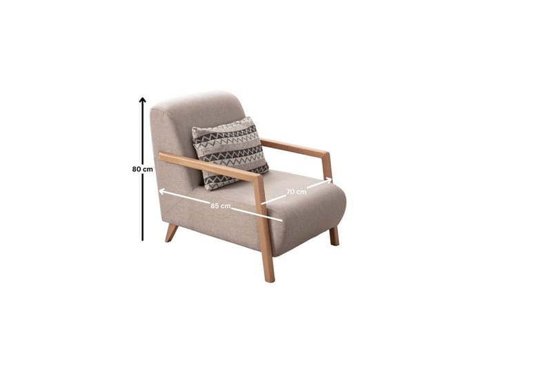 Latrona Nojatuoli - Kermanvalkoinen - Huonekalut - Tuoli & nojatuoli - Nojatuoli & lepotuoli