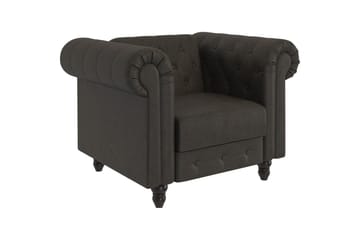 Lepotuoli Felix Antrasiitti, Mikrokuitu/Puu/Metalli