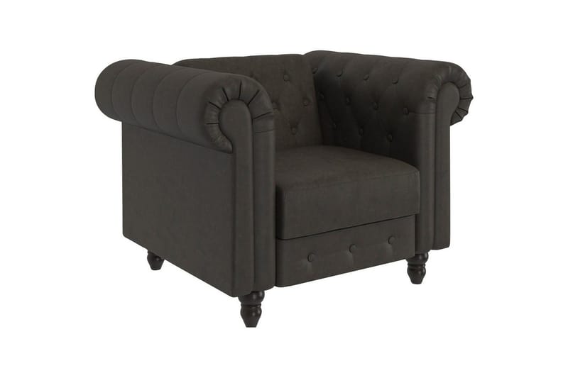 Lepotuoli Felix Antrasiitti, Mikrokuitu/Puu/Metalli - Antrasiitti, Mikrokuitu/Puu/Metalli - Huonekalut - Tuoli & nojatuoli - Nojatuoli & lepotuoli