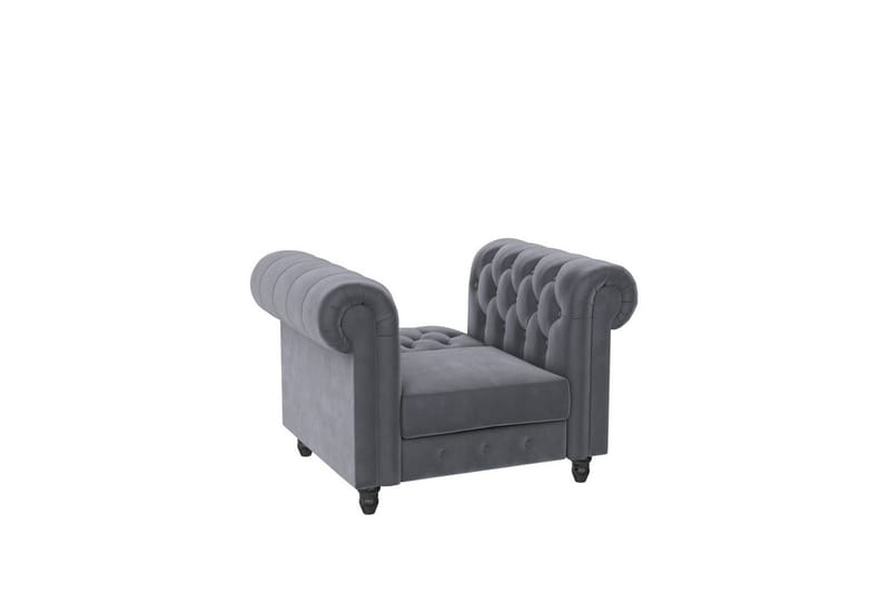 Lepotuoli Felix Antrasiitti, Sametti/Puu/Metalli - Antrasiitti, Sametti/Puu/Metalli - Huonekalut - Tuoli & nojatuoli - Nojatuoli & lepotuoli