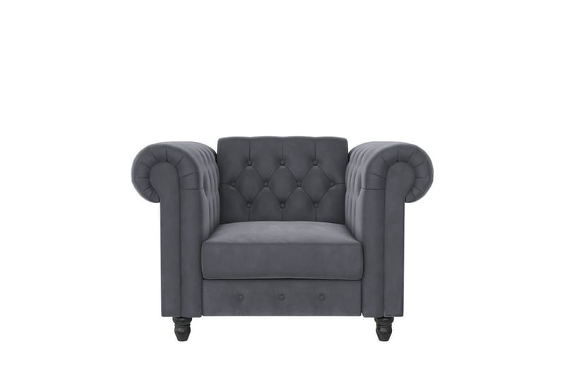 Lepotuoli Felix Antrasiitti, Sametti/Puu/Metalli - Antrasiitti, Sametti/Puu/Metalli - Huonekalut - Tuoli & nojatuoli - Nojatuoli & lepotuoli