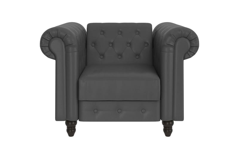 Lepotuoli Felix Harmaa, PU/Puu/Metalli - Harmaa, PU/Puu/Metalli - Huonekalut - Tuoli & nojatuoli - Nojatuoli & lepotuoli