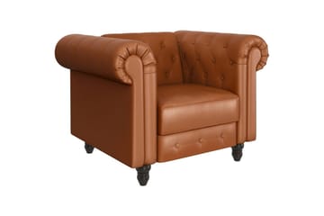 Lepotuoli Felix Konjakki, PU/Puu/Metalli