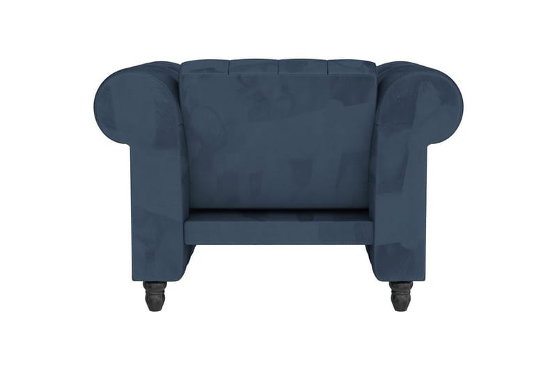 Lepotuoli Felix Sininen, Sametti/Puu/Metalli - Sininen, Sametti/Puu/Metalli - Huonekalut - Tuoli & nojatuoli - Nojatuoli & lepotuoli