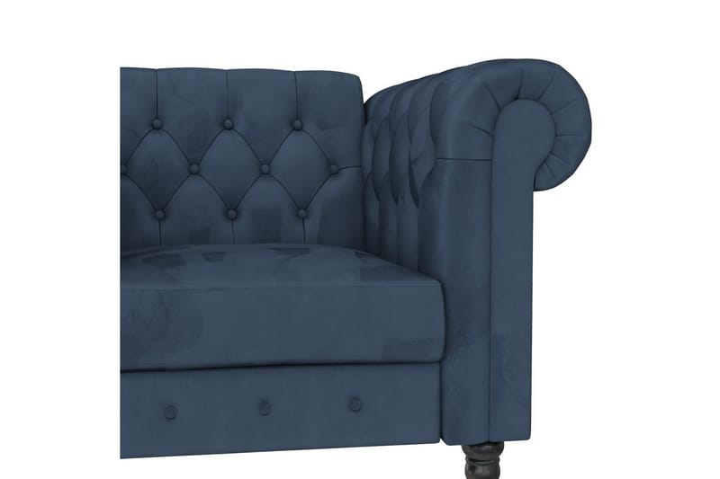 Lepotuoli Felix Sininen, Sametti/Puu/Metalli - Sininen, Sametti/Puu/Metalli - Huonekalut - Tuoli & nojatuoli - Nojatuoli & lepotuoli