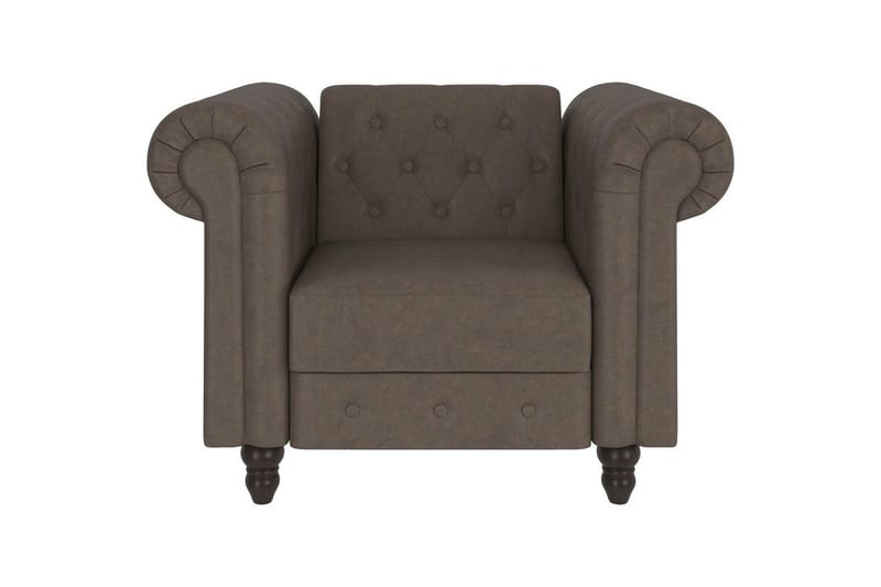 Lepotuoli Felix Tummanruskea, Mikrokuitu/Puu/Metalli - Tummanruskea, Mikrokuitu/Puu/Metalli - Huonekalut - Tuoli & nojatuoli - Nojatuoli & lepotuoli