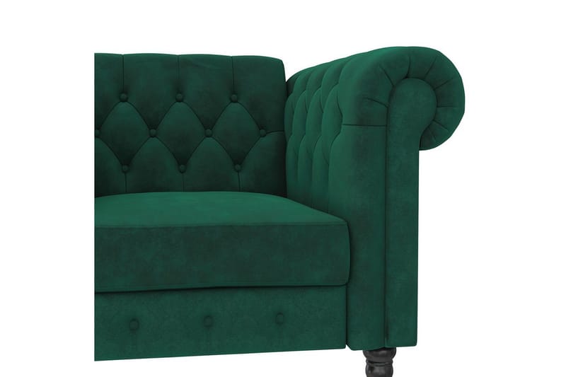 Lepotuoli Felix Tummanvihreä, Sametti/Puu/Metalli - Tummanvihreä, Sametti/Puu/Metalli - Huonekalut - Tuoli & nojatuoli - Nojatuoli & lepotuoli