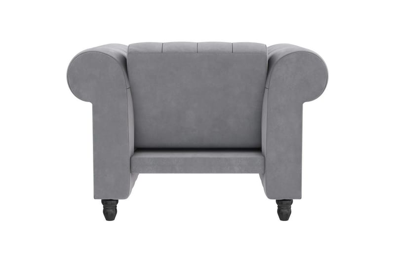 Lepotuoli Felix Vaaleanharmaa, Sametti/Puu/Metalli - Vaaleanharmaa, Sametti/Puu/Metalli - Huonekalut - Tuoli & nojatuoli - Nojatuoli & lepotuoli